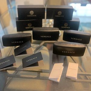 Versace sunglasses boxes and cases (sold)